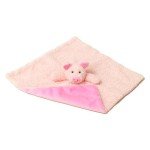 Adorable Pink Pig Plush Security Blanket for Kids