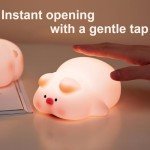 Adorable Piggy Night Light – Soft Silicone Lamp