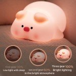 Adorable Piggy Night Light – Soft Silicone Lamp