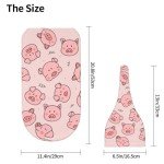 Adorable Piggy Swaddle Blanket and Hat Set