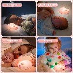 Adorable Piggy Night Light – Soft Silicone Lamp