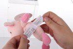 Pink Plush Pig Rattle Toy for Babies
