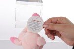 Pink Plush Pig Rattle Toy for Babies