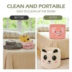 Cute Pig Cotton Rope Storage Basket with Handles