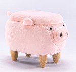Adorable Pig Ottoman Stool for Kids' Spaces