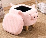 Adorable Pig Ottoman Stool for Kids' Spaces