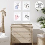 Cute Farm Animal Wall Art Prints - Set of 4