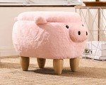 Adorable Pig Ottoman Stool for Kids' Spaces