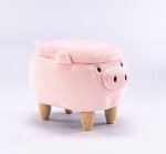 Adorable Pig Ottoman Stool for Kids' Spaces