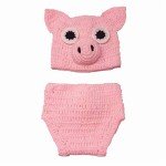 Adorable Pink Pig Crochet Outfit for Babies