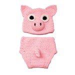 Adorable Pink Pig Crochet Outfit for Babies