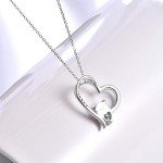 Cute Pig Pendant Necklace with Heart Design