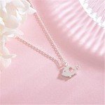 Adorable Sterling Silver Cute Pig Pendant Necklace