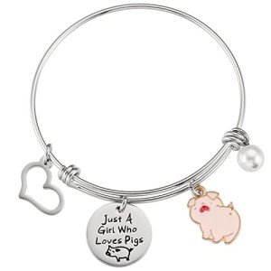 Cute Pig Lover Bracelet for Women