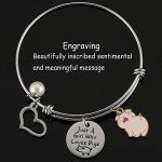 Cute Pig Lover Bracelet for Women