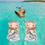 Adorable Piglet Earrings in Sterling Silver & Rose Gold