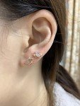 Cute Pig Heart Earrings - Sterling Silver & Rose Gold