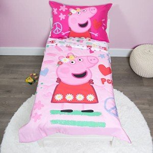 Peppa Pig Toddler Bedding Set - 4 Pieces