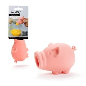 Peleg Design Silicone Egg Separator, Separate Egg Yolk from Egg White, Swallow Release, Yolk Divider Egg Extractor, Kitchen Gadgets Baking Tools (YolkPig)