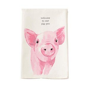 Mud Pie Farm Dish Towels (Pig)