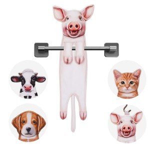 Pig Funny Hand Towels for Bathroom Kitchen - Cute Decorative Pig Decor Hanging Terry Cloth Face Towels Ultimate Absorption - Mothers Day Christmas House Warming Birthday Gifts for Women Pig Lovers