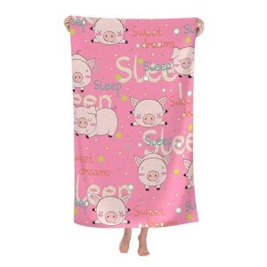 Pink Pig Quick-Dry Beach Towel for Everyone