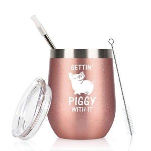 Funny Pig Wine Tumbler - Perfect Gift Idea