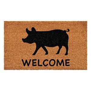 Adorable Piggy Doormat - 17" x 29