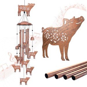Charming Pig Wind Chimes for Garden Decor