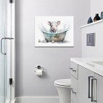 Cute Pig Bathroom Wall Art - Rustic Decor