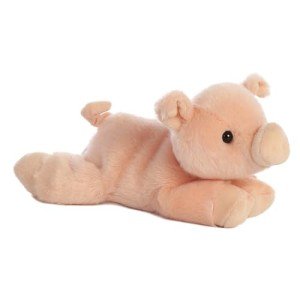 Aurora Mini Flopsie Percy Pink Pig Stuffed Animal