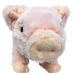 Lifelike 12-Inch Baby Pig Stuffed Animal