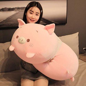 Cute Pig Plush Body Pillow, 33.5
