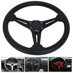 14" Quick Release Drift Racing Steering Wheel - Black