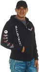 Men's Chevy Corvette C7 Black Zip Hoodie
