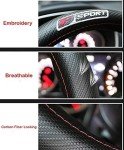 Black Carbon Fiber Steering Wheel Cover for Corvette