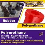 C3 Corvette Leaf Spring Bushing Kit - Red Polyurethane