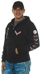 Men's Chevy Corvette C7 Black Zip Hoodie