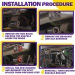 C3 Corvette Leaf Spring Bushing Kit - Red Polyurethane