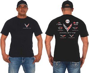 Corvette Collage T-Shirt for Men - Black