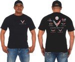 Corvette Collage T-Shirt for Men - Black