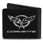 Corvette Logo Men's Bifold Wallet - 4"x3.5