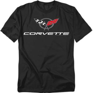 Corvette Vintage Logo T-Shirt & Sticker Set