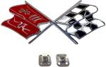 1968-1972 Corvette C3 Hood Emblem with Flags