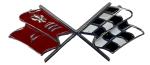 1968-1972 Corvette C3 Hood Emblem with Flags