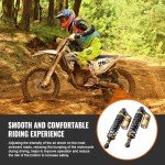 2pcs 320mm Motorcycle Air Shock Absorbers - Gold/Black