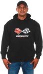 Men's C3 Corvette Logo Pullover Hoodie - Black