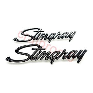 1969-1973 Corvette C3 Stingray Silver Emblems