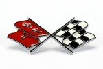 1970-73 Corvette Gas Door & Cross Flags Badges