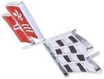1968-1972 Corvette C3 Hood Emblem with Flags